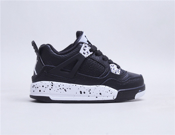Youth Running weapon Super Quality Air Jordan 4 Black Shoes 024 Youth Running weapon Super Quality Air Jordan 4 Black Shoes 024